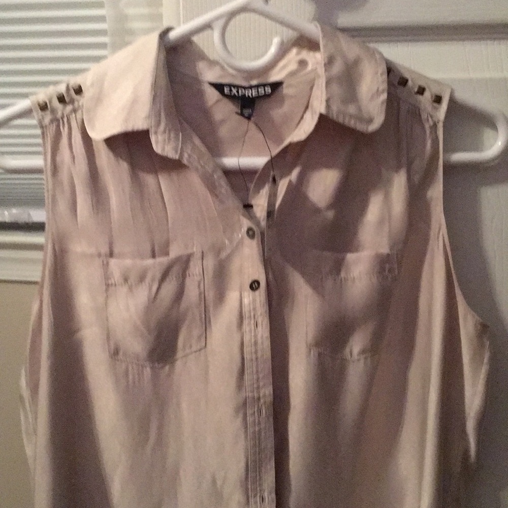 Tan shirt